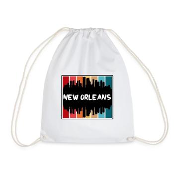 Nouvelle-Orléans Louisiane États-Unis Skyline Silhouette Trave - Sac de sport léger - blanc - Devant