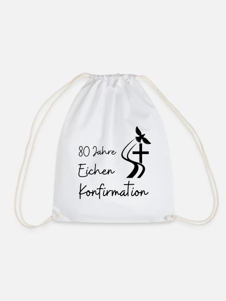 Eichen Konfirmation 80 Jahre Jubelkonfirmation - Turnbeutel - Weiß