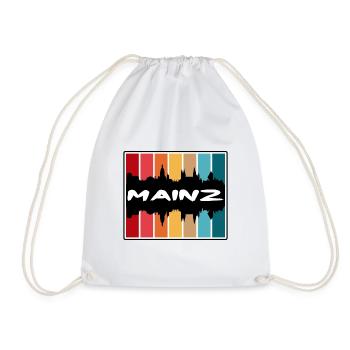 Mayence Allemagne Skyline Silhouette Souvenir de voyage - Sac de sport léger - blanc - Devant