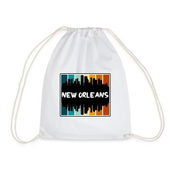 Nouvelle-Orléans Louisiane États-Unis Skyline Silhouette Trave - Sac de sport léger - blanc - Devant