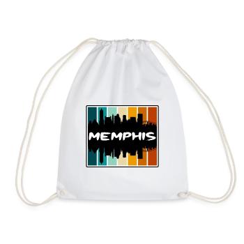 Memphis Tennessee États-Unis Skyline Silhouette Voyage So - Sac de sport léger - blanc - Devant
