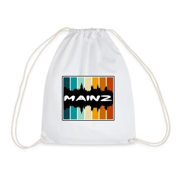 Mayence Allemagne Skyline Silhouette Souvenir de voyage - Sac de sport léger - blanc - Devant