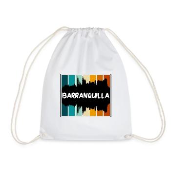 Barranquilla Colombie Skyline Silhouette Voyage So - Sac de sport léger - blanc - Devant