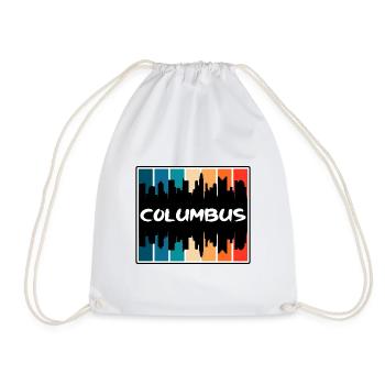 Columbus Ohio États-Unis Skyline Silhouette Travel Souven - Sac de sport léger - blanc - Devant
