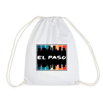 El Paso Texas Usa Skyline Silhouette Travel Souven - Turnbeutel - Weiß - Vorne