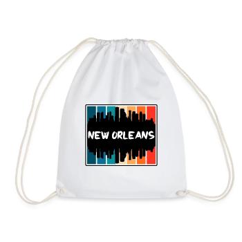 Nouvelle-Orléans Louisiane États-Unis Skyline Silhouette Trave - Sac de sport léger - blanc - Devant