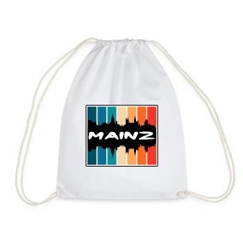 Mayence Allemagne Skyline Silhouette Souvenir de voyage - Sac de sport léger - blanc - Devant
