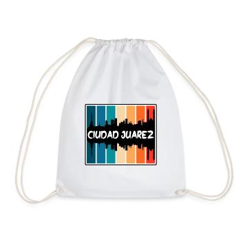 Ciudad Juarez Mexique Skyline Silhouette Voyage Sou - Sac de sport léger - blanc - Devant