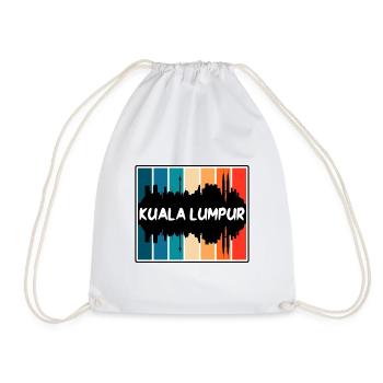 Kuala Lumpur Malaisie Skyline Silhouette Voyage So - Sac de sport léger - blanc - Devant