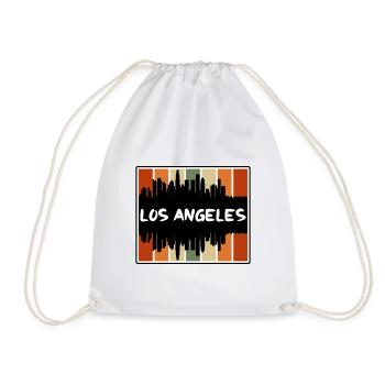 Los Angeles Californie États-Unis Skyline Silhouette - Sac de sport léger - blanc - Devant