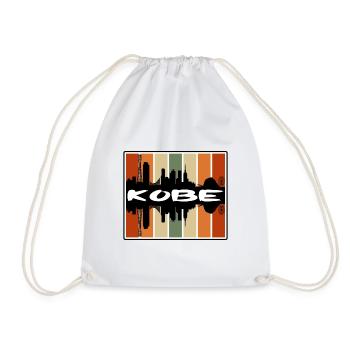 Kobe Japan Skyline Silhouette Reise Souvenir - Turnbeutel - Weiß - Vorne