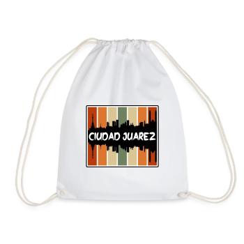 Ciudad Juarez Mexique Skyline Silhouette Voyage Sou - Sac de sport léger - blanc - Devant