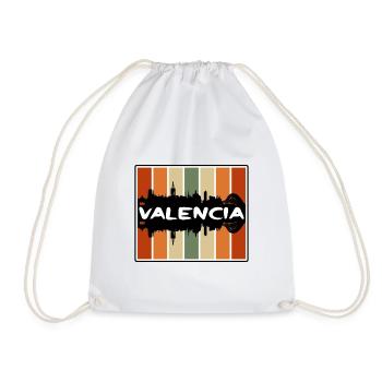 Valencia Venezuela Skyline Silhouette Travel Souve - Drawstring Bag - white - Front