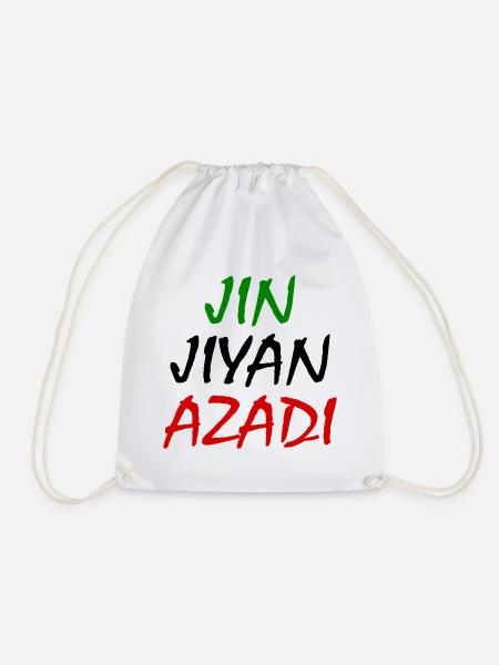 jin jiyan azadi iran - Turnbeutel - Weiß