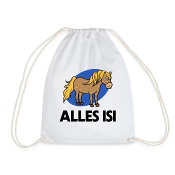 Cool Statement Islandpferde Islandponys Pony - Turnbeutel - Weiß - Vorne