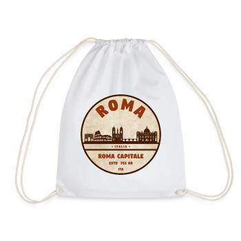 Silhouette Roma, capitale romaine - Sac de sport léger - blanc - Devant