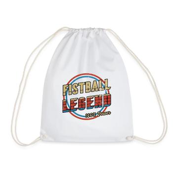 Fistball legend - Drawstring Bag - white - Front