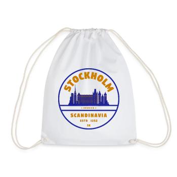 Timbre Stockholm Skyline Suède - Sac de sport léger - blanc - Devant