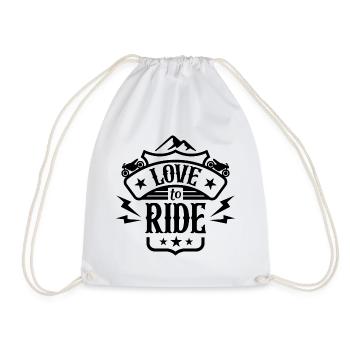 J’adore rouler - Sac de sport léger - blanc - Devant