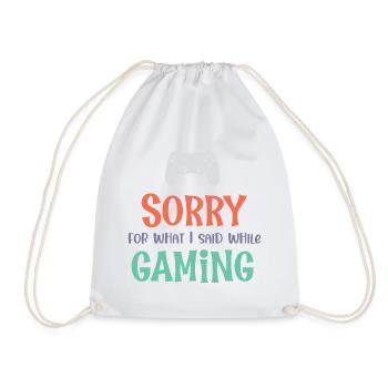 Désolé pour ce que j’ai dit en jouant - Sac de sport léger - blanc - Devant