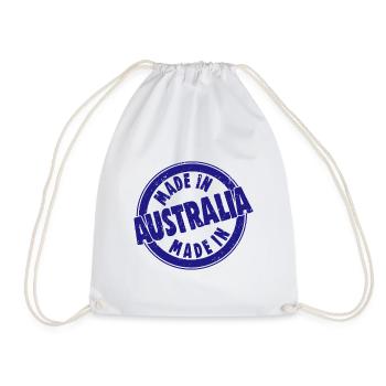 Made in Australia retro Style - Turnbeutel - Weiß - Vorne