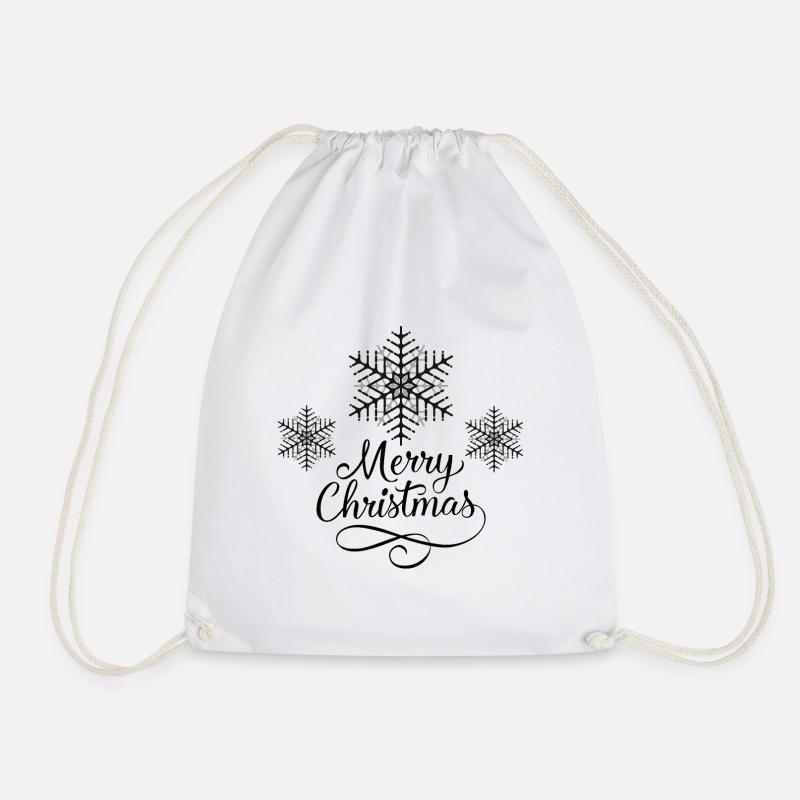 flocon de neige Joyeux Noël - Sac de sport léger - blanc