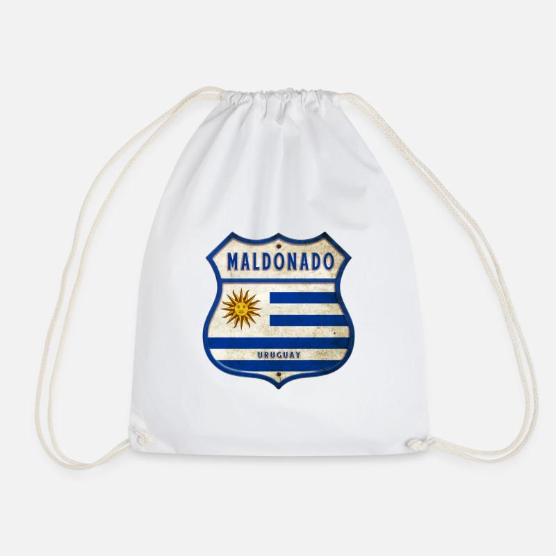 Maldonado Uruguay Vintage Design - Turnbeutel - Weiß