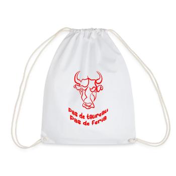 Pas de taureau pas de feria - Sac de sport léger - blanc - Devant