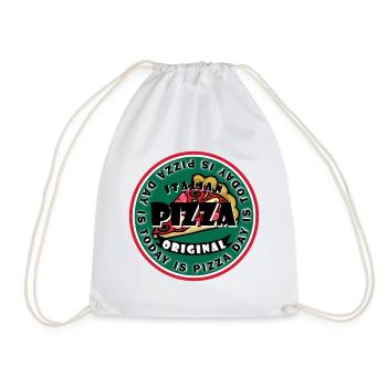 Aujourd’hui, c’est la journée de la pizza - Sac de sport léger - blanc - Devant