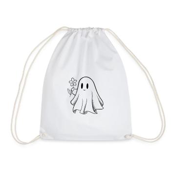 Ghost cute - Drawstring Bag - white - Front