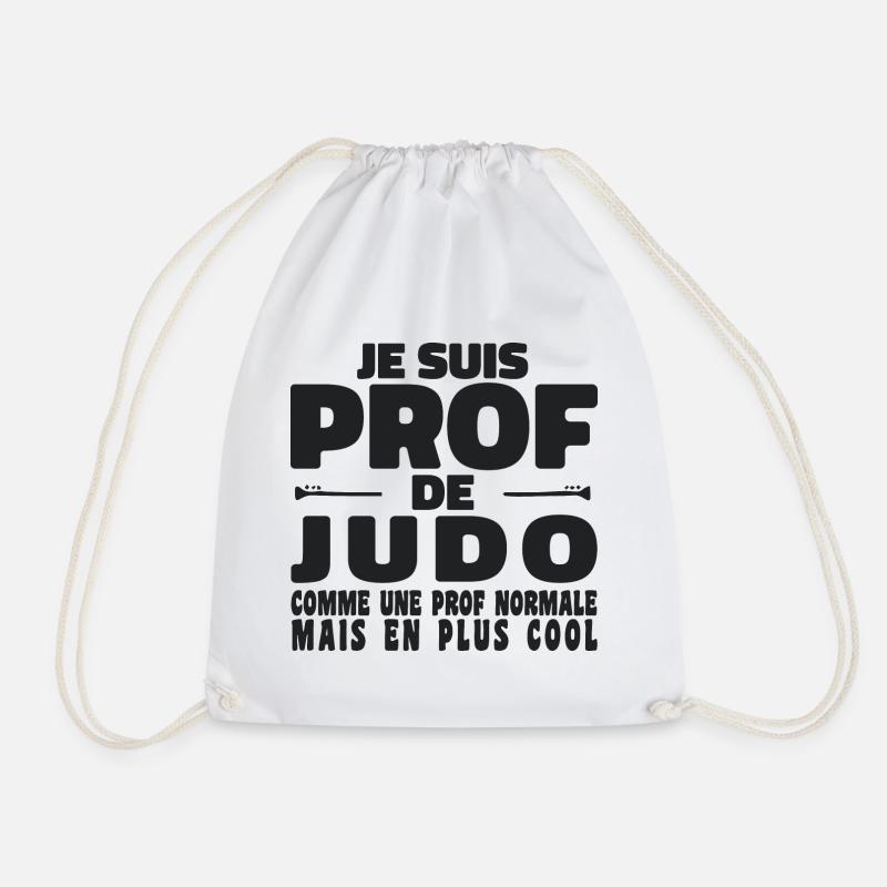 Je suis Prof de Judo Comme Une Prof Normale - Sac de sport léger - blanc
