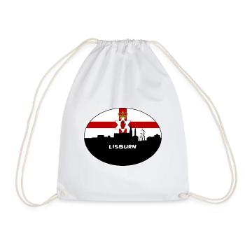 Lisburn Irlande du Nord Flag Skyline Travel Souve - Sac de sport léger - blanc - Devant