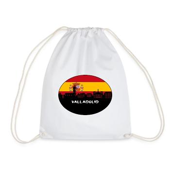 Valladolid Espagne Drapeau Skyline Silhouette Travel - Sac de sport léger - blanc - Devant