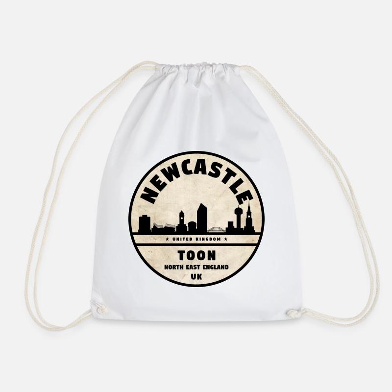 Newcastle Skyline Seal UK Toon - Drawstring Bag - white