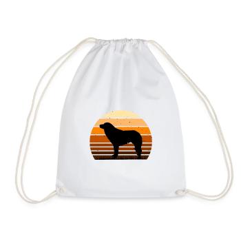 Aidi Dog Silhouette Vintage Sunset pour les amoureux des chiens - Sac de sport léger - blanc - Devant