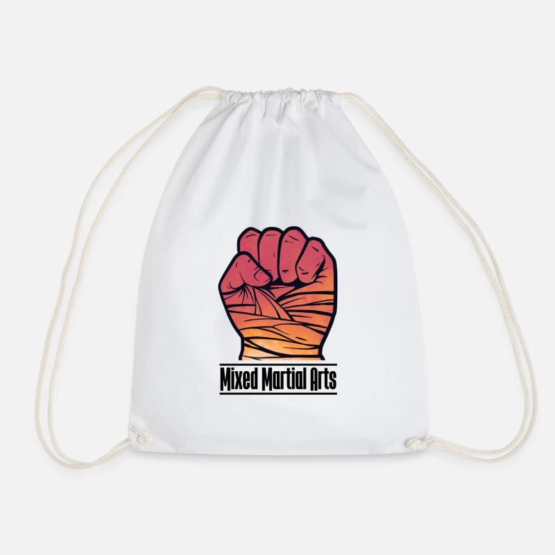 Mixed martial arts - Drawstring Bag - white