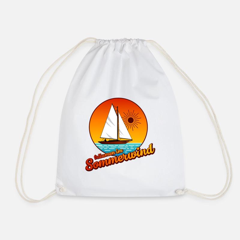 Summer wind - Drawstring Bag - white