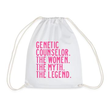 Genetic Counselor Girl Genetische Beraterin Sprüch - Turnbeutel - Weiß - Vorne