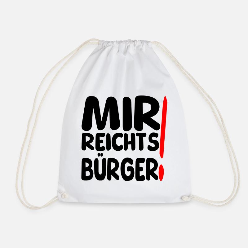 reicht mir Bürger - Turnbeutel - Weiß