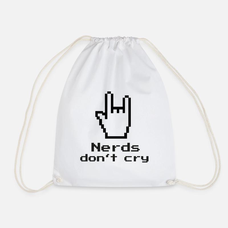 Les nerds ne pleurent pas! ringard, informatique, informatique, programmeur - Sac de sport léger - blanc