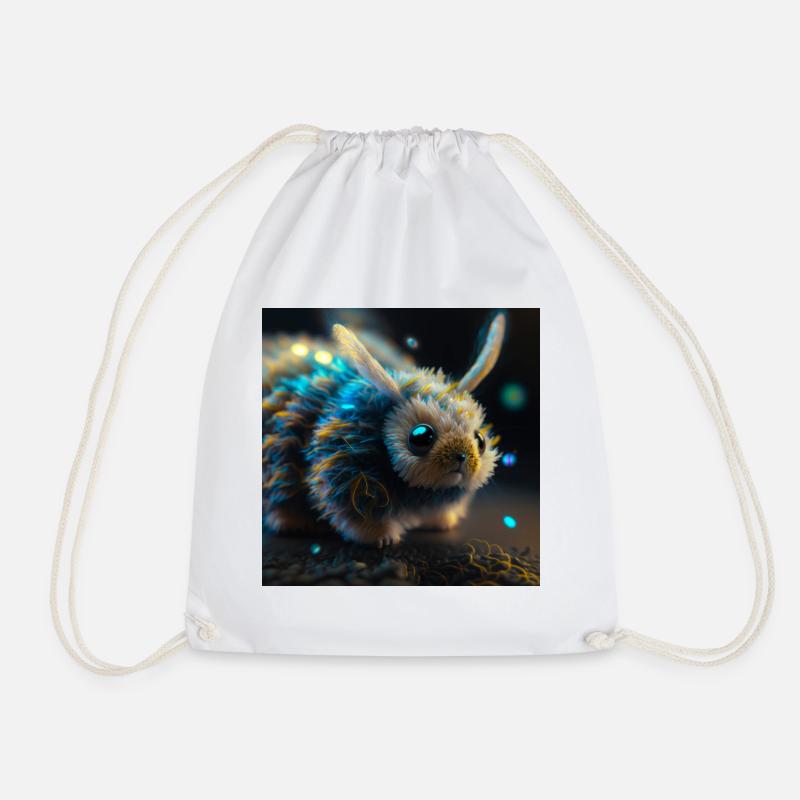 Photo macro creature 04 - Drawstring Bag - white