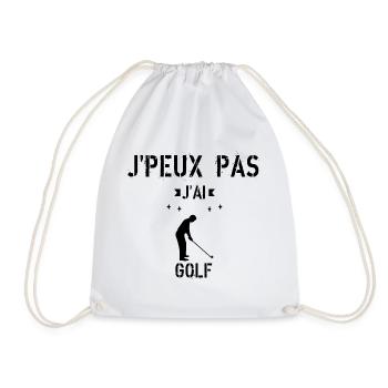J Peux Pas J ai Golf - Sac de sport léger - blanc - Devant