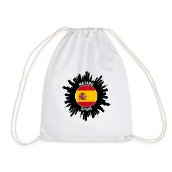 Mataro Skyline Espagne Flag Souvenir de voyage - Sac de sport léger - blanc - Devant