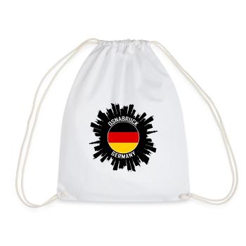 Osnabruck Skyline Allemagne Flag Souvenir de voyage - Sac de sport léger - blanc - Devant