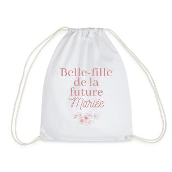 Belle-fille future Mariée. EVJF Team future mariée - Sac de sport léger - blanc - Devant