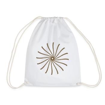 Bar sun circled - Drawstring Bag - white - Front