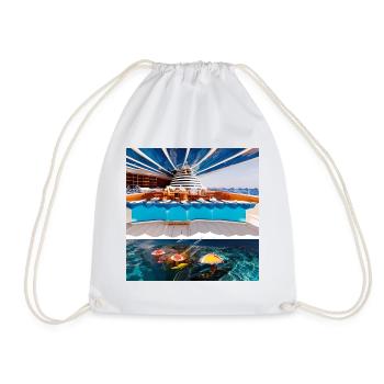 Urlaub am Meer - Turnbeutel - Weiß - Vorne