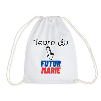 EVG Team Futur Marié. Enterrement vie célibataire - Sac de sport léger - blanc - Devant