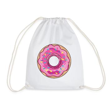 Donut - Turnbeutel - Weiß - Vorne