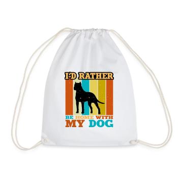 Amoureux des chiens brésiliens Silhouette Vintage Coucher de soleil - Sac de sport léger - blanc - Devant